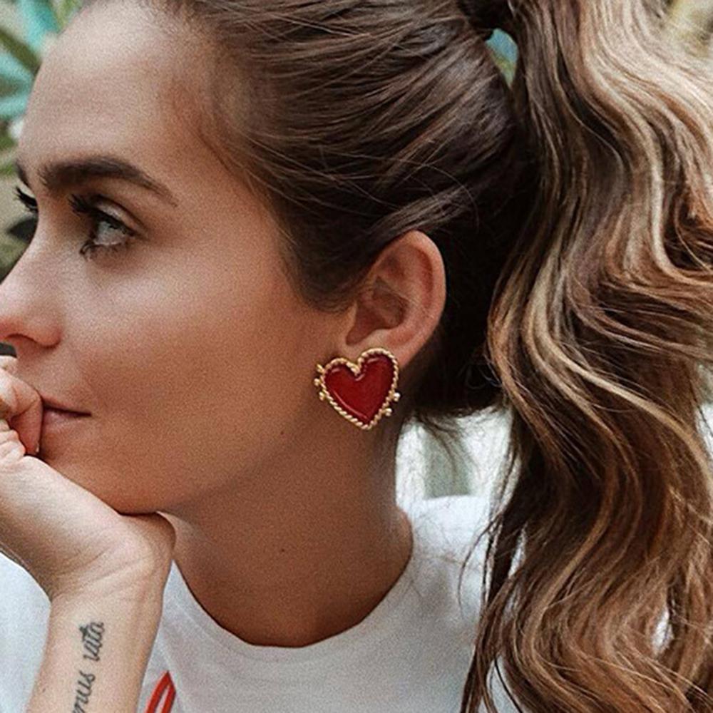 Sequin Heart Leather Drop Earrings – Timber Brooke Boutique